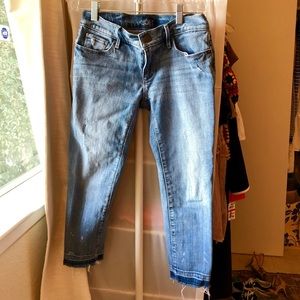 Loft Distressed Cropped Jeans